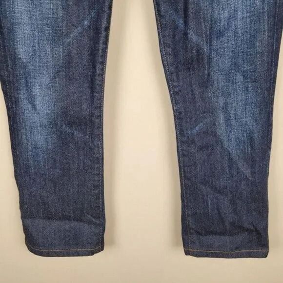 Citizens Of Humanity Size 28 Elson Medium Rise Straight Leg Cropped Blue - Picture 3 of 12